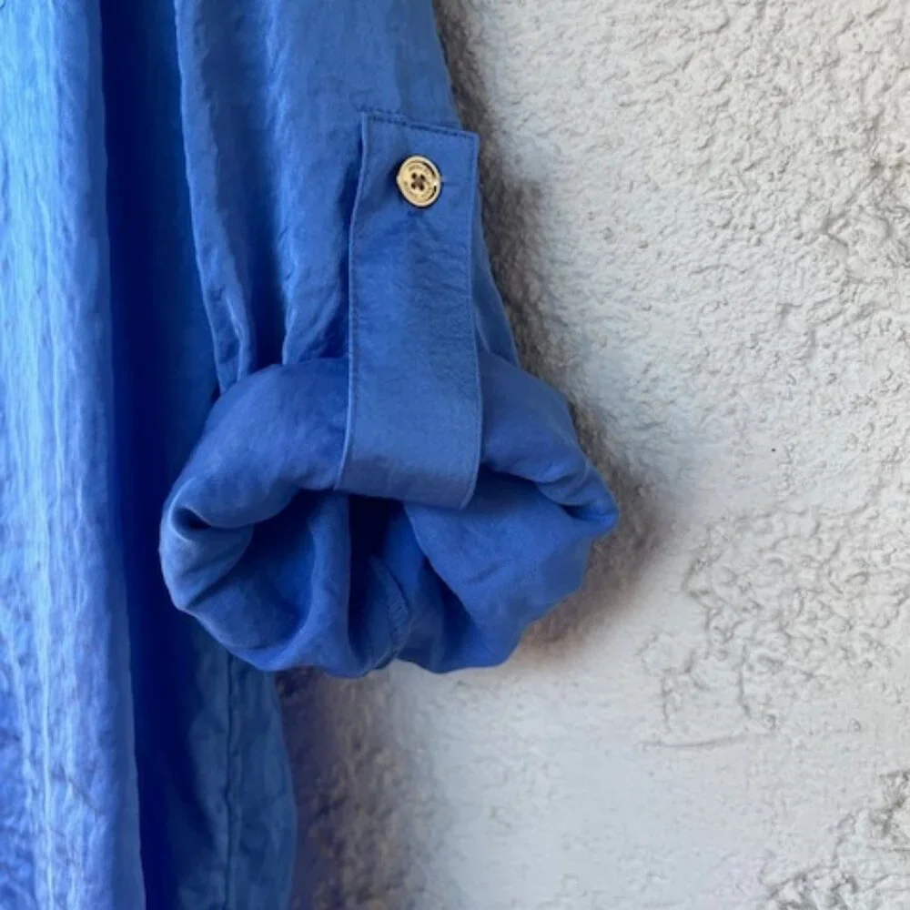 Cerulean Blue MK Tunic Blouse – new with tags - Picture 3 of 7